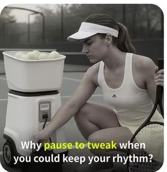 Robot Ball Machine - Portable Tenniix Tennis Ball Machine Vision-Based