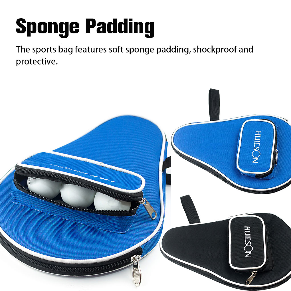 Table Tennis Umpire - Black/blue Single Table Tennis Racket Bat