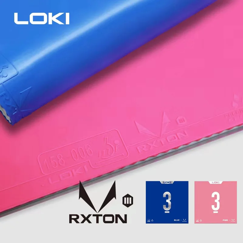 Table Tennis Kit - Original LOKI RXTON 1&3 Blue Pink