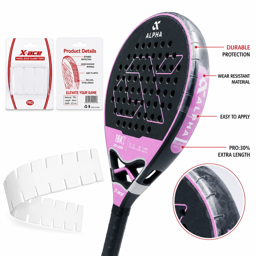 X-ACE Padel Racket Edge Guard  - đánh giá và giá Side Tape Racket