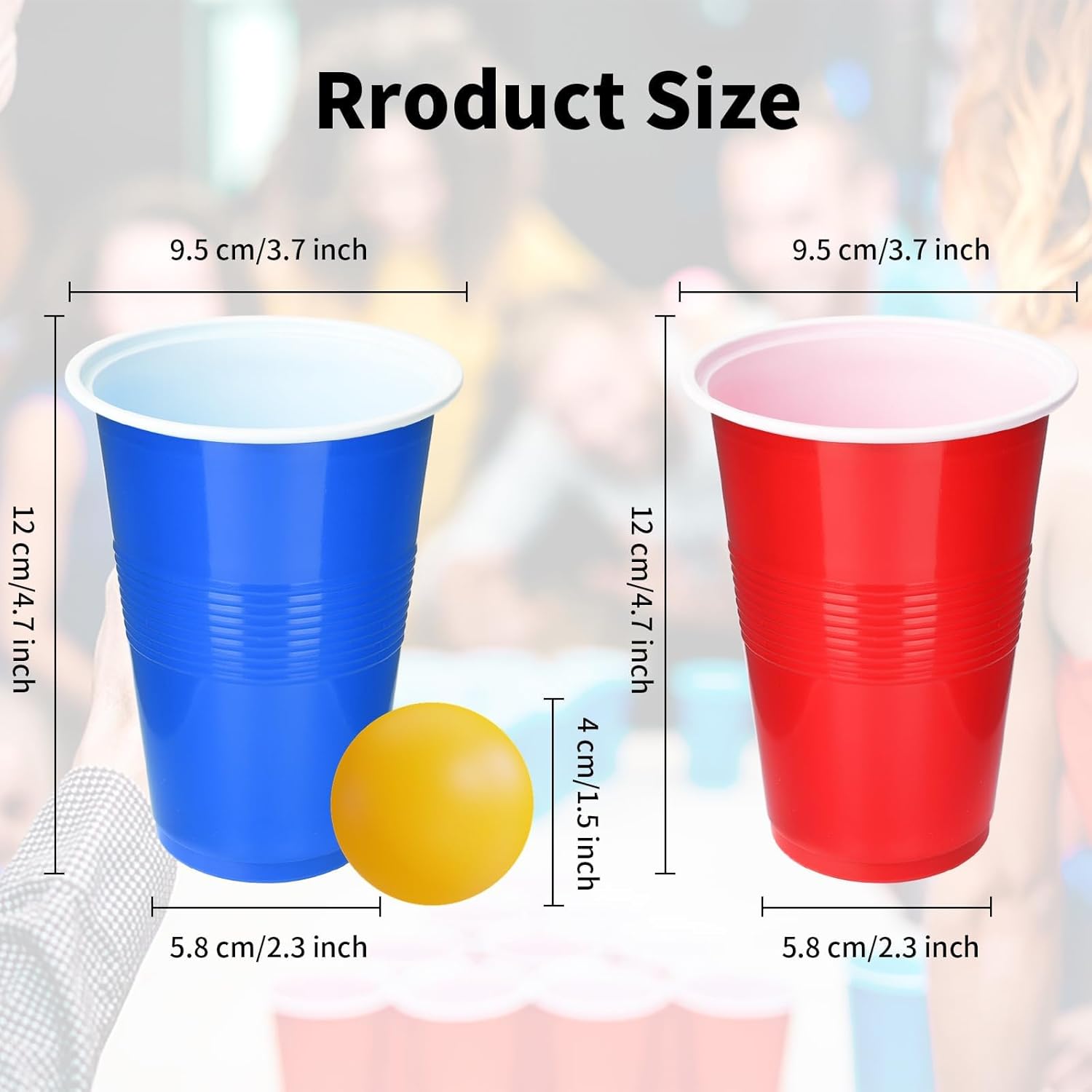 60 Pcs 16 Oz Plastic Party Cup - đánh giá và giá Table Tennis Kit