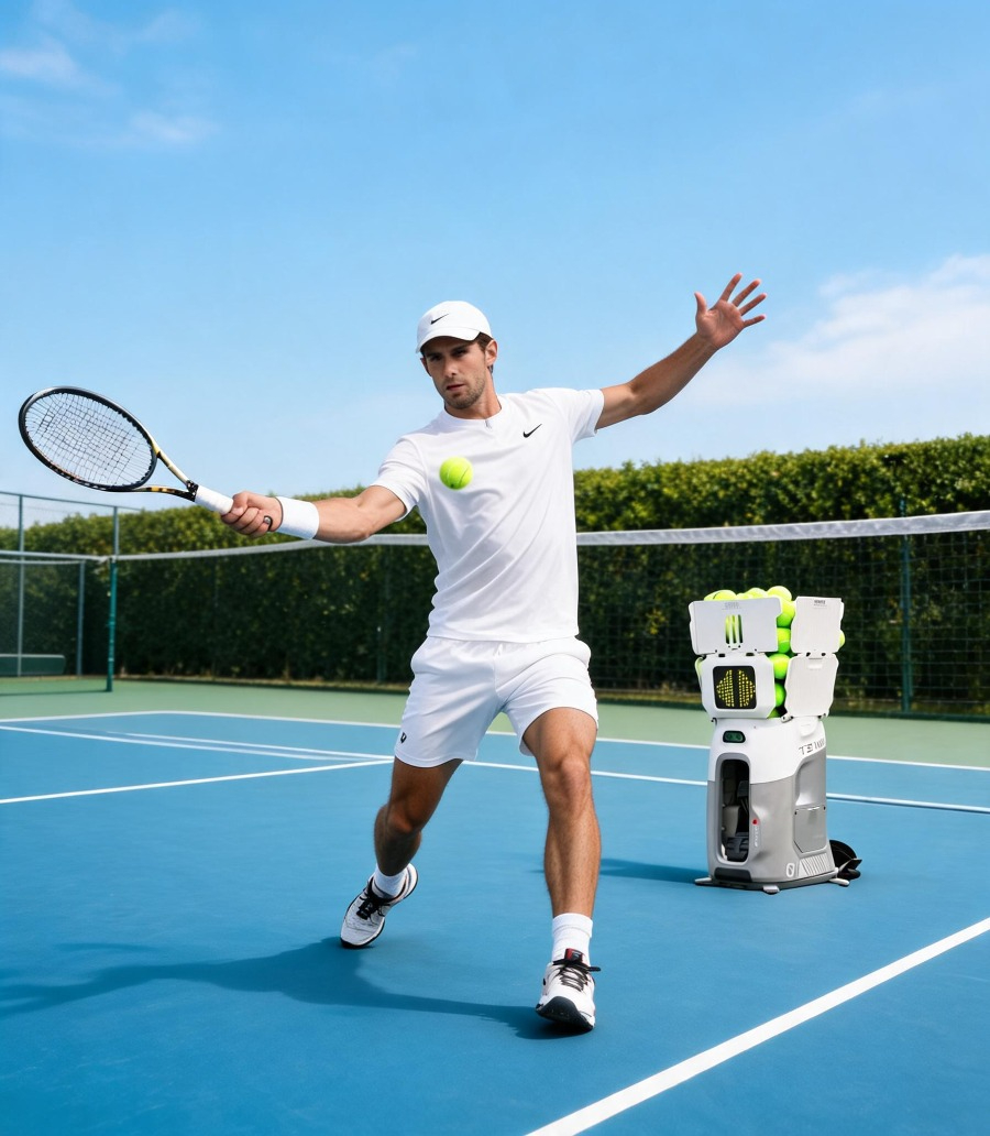 Hot Tenniix Tennis Ball Machin - đánh giá và giá Robot Ball Machine
