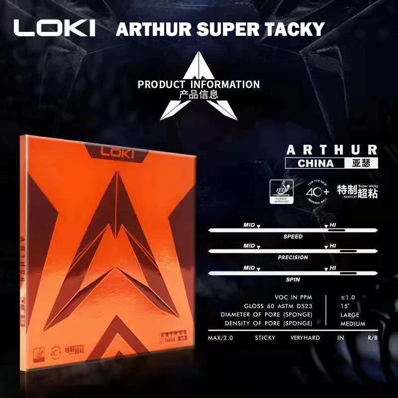 Original LOKI ARTHUR Europe/As - đánh giá và giá Table Tennis Market