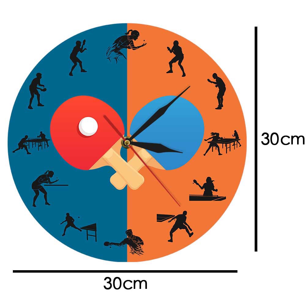 Ping Pong Wall Clock Silent Ta - đánh giá và giá Table Tennis Live