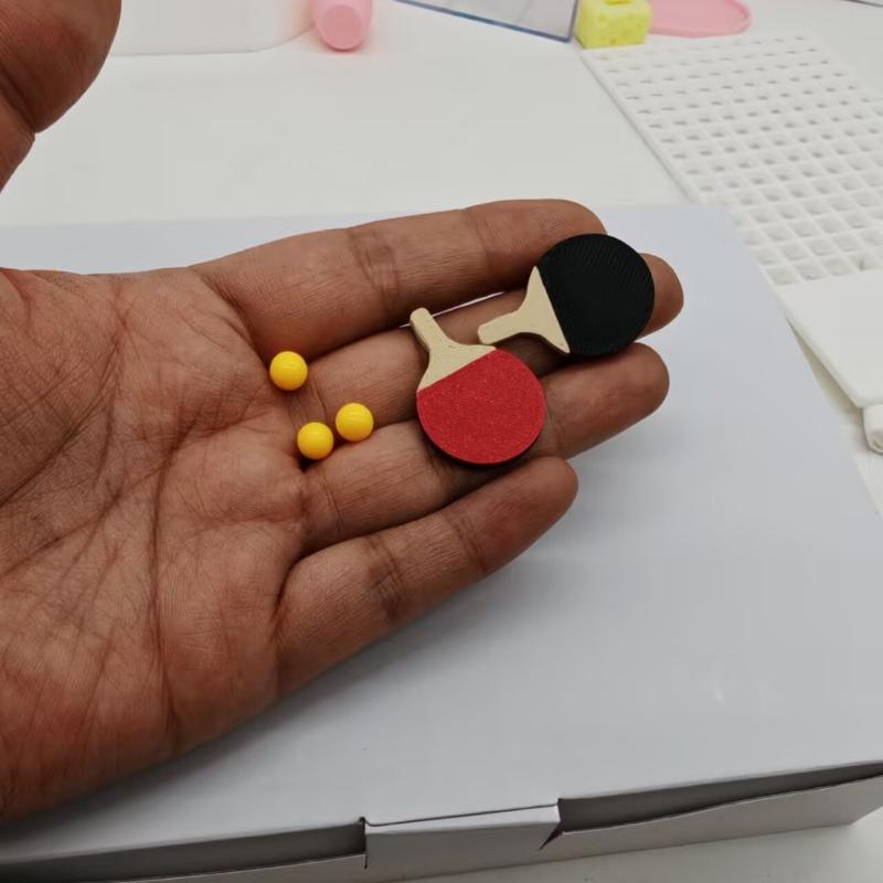1Set Dollhouse Miniature Ping  - đánh giá và giá Table Tennis Umpire